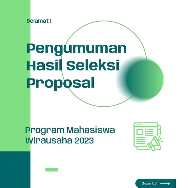 Pengumuman Hasil Seleksi Proposal